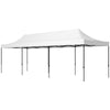 9.5' x 28' Pop Up Canopy Tent, Instant Tents for Parties, Freestanding Height Adjustable Sun Shelter with Carry Bag and Sand Bags, White