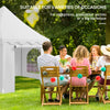 22.3' x 16.4' Large Party Tent Canopy Shelter with Carrying Bags and 2 Doors for Parties, Wedding, Events, BBQ Grill