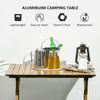 3ft Aluminum Camping Table, Folding Roll-Up Picnic Table with Carry Bag, Portable Table for Travel, BBQ, Beach, or Hiking