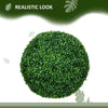 2 Pack 19.75" Artificial Ball Boxwood Topiary Trees Balls, Indoor Outdoor Fake Plants for Home, Office & Living Room Decor