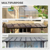 14 Pieces Twin-Wall Polycarbonate Panels Waterproof UV Protected Polycarbonate Greenhouse Panels, 4' x 2' x 0.16", Clear