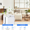 1500Sq. Ft Portable Electric Dehumidifier For Home, Bedroom or Basements with 4 Pint Tank, 2 Speeds and 3 Modes, White, 25pt/Day