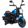 6V Kids Motorcycle Ride-on Toys with Training Wheels, Single-Button Start, Battery-Operated Ride-on Vehicle, Blue