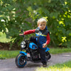 6V Kids Motorcycle Ride-on Toys with Training Wheels, Single-Button Start, Battery-Operated Ride-on Vehicle, Blue