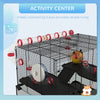 31" Small Animal Cage Hamster Cage for Dwarf Hamster with Tubes and Tunnels, Water Bottle, Food Dish, Exercise Wheel