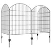 4 Pack Garden Fencing for Yard, Decorative Fence Panels as Animal Barrier and Flower Edging, Grids