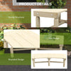 Wooden Garden Bench, Semicircular Round Outdoor Tree Bench, Wrap Around Park Bench for Yard, Patio, Deck, Lawn, Natural