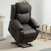 PU Leather Power Lift Chair for Ease-Loving Adults, Easy Remote Control, Sturdy & Comfortable – Brown