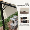 2 Pcs Pergola Replacement Canopy, UV Protection Pergola Shade Cover, Easy to Install, for 10 x 11.8ft Pergola, Khaki