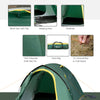 3-Person Camping Tent Backpacking Tent with Vestibule Area, Water-Fighting Polyester Rain Cover, & Mesh Windows, Yellow