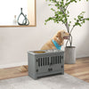 Dog Food Storage Cabinet with Bowls & Dog Feeding Station, Gray