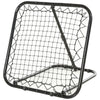 Angle Adjustable Soccer Rebounder Portable Soccer Goal, Football, Baseball, Basketball Daily Training, Black