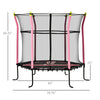 Trampoline for Kids with Net for Indoor/Outdoor Use, Pink