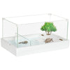 Glass Turtle Tank, Aquarium Reptile Tortoise Habitat, Full View Visually Reptile Habitat, Multi Functional Area