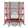 5.3FT Kids Trampoline with Safety Enclosure, for 3-10 Years Old, Indoor & Outdoor Use, Red