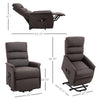 Linen Lift Recliner for Comfort-Seeking Adults with Remote for Effortless Comfort – Brown