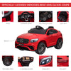 12V Ride On Toy Car for Kids with Remote Control, Mercedes Benz AMG GLC63S Coupe, 2 Speed, with Music, Electric Light, Red