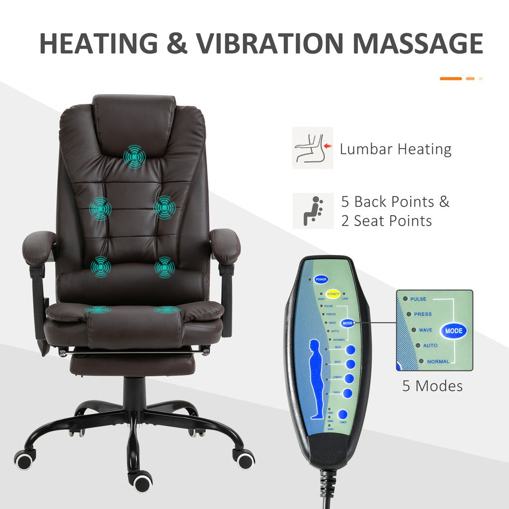 Ergonomic Office Chair, Computer Chair with Heated Massage