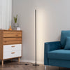 Modern LED Floor Lamp, Tall Corner Light with Metal Base for Office, Bedroom, Living Room, Black