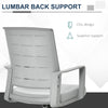 Task Chair, Desk Chair with Lumbar Support, Adjustable Height for Office, Ergonomic Chair, Grey