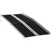 Aluminum Portable Skidproof PVC Carpeted Folding Wheelchair Ramp, 6'