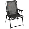 Folding Patio Chair, Outdoor Portable Armchair Camping Chair for Camping, Pool, Beach, Lawn, Deck, Grey