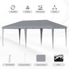 10' x 19' Extra Large Pop Up Canopy, Outdoor Party Tent with Folding Steel Frame, Carrying Bag for Catering, Events, Backyard BBQ, Gray