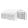 20' x 10' x 7' Tunnel Greenhouse Large Walk-In Warm House, Roll Up Door