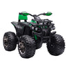 12V Kids Recharging Ride-on Electric ATV Quad w/ Realistic Headlights Wide Wheel, Green