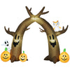 10FT Halloween Inflatables Outdoor Decorations with LED Lights, Blow Up Dead Tree Archway with Ghost, Pumpkin and Owl Decorations for Garden, Indoor, Outdoor, Yard, Party