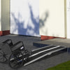 Aluminum Portable Skidproof PVC Carpeted Folding Wheelchair Ramp, 8'