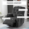 Power Lift Chair, Fabric Tufted Recliner Sofa Chair for Elderly with Cup Holders, Remote Control, and Side Pockets, Dark Grey