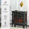 Electric Fireplace Heater, Fireplace Stove with Realistic LED Flames and Logs