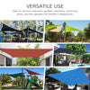 20' x 13' Rectangle Sun Shade Sail Canopy Outdoor Shade Sail Cloth for Patio Deck Yard with D-Rings and Rope Included - Brown