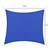 20' x 16' Sun Shade Sail Rectangle Sail Shade Canopy for Outdoor Patio Deck Yard, Blue