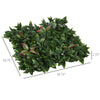 12PCS Artificial Boxwood Wall Panels 20" x 20" Photinia Serrulata Privacy Fence Screen Faux Hedge Greenery Backdrop for Home Garden Backyard