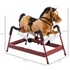 Durable Kids Plush Spring Style Horse Bouncing Rocker Toy with Realistic Sounds