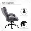 High Back Big and Tall Executive Office Chair 484lbs with Wide Seat with Linen Fabric, Adjustable Height, Swivel Wheels, Light Grey