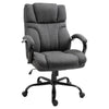 500lbs Big and Tall Office Chair with Wide Seat, Ergonomic Executive Computer Chair with Swivel Wheels and Linen Finish, Dark Grey