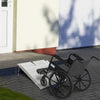 Textured Aluminum Folding Wheelchair Ramp, Portable Threshold Ramp 2', for Scooter Steps Home Stairs Doorways