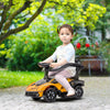 2-IN-1 Ride On Push Car, Essenza SCV12 Licensed Toddler Sliding Car, Walker Push-Along with Horn Engine Sound and Steering Wheel, Manual, Orange