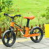 12" Kids Balance Bike Adjustable No Pedal Bicycle for 2-5 Years Orange