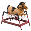 Durable Kids Plush Spring Style Horse Bouncing Rocker Toy with Realistic Sounds