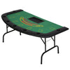 72" 7 Player Octagon Poker Table with Cup Holders Folding Green Top