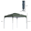 10' x 10' Pop Up Canopy with Adjustable Height, Foldable Gazebo Tent with Carry Bag, Wheels and 4 Leg Weight Bags for Outdoor, Dark Grey