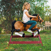 Durable Kids Plush Spring Style Horse Bouncing Rocker Toy with Realistic Sounds