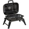 14'' Charcoal Barbecue Grill with Portable Anti-Scalding Handle Design, Folding Legs for Outdoor BBQ for Poolside, Backyard, Garden