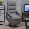 Electric Lift Recliner Massage Chair Vibration, Living Room Office Furniture, Grey