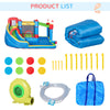 Kids Inflatable Bounce Castle Theme Jumping Castle with Inflator Bag, Patches