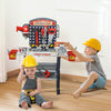 55 PCS Kids Workbench Tool Workshop w/ Shelf Storage Box for 3-6 Years Old